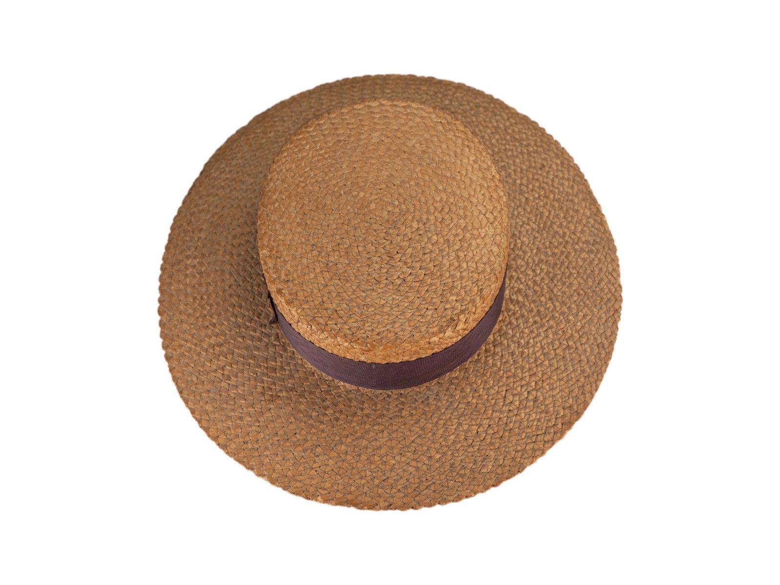 Antique Harrow School Straw Hat Boater E.A. Burns 1920s-1930s
