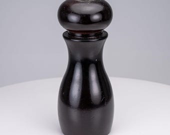 Vintage Old Thompson Brown Wood Salt Shaker Espresso Dining Houseware
