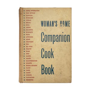 Vintage Frau Heim Begleiter Kochbuch Hardcover 1942 WWII Wartime Nachschrift