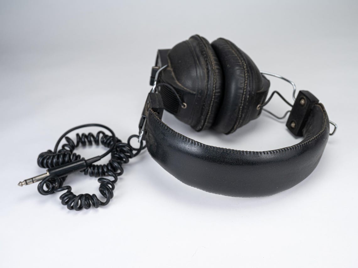 Vintage 1980s Electown DH-209 Stereo Headphones Made in Japan, foto 3 di 5