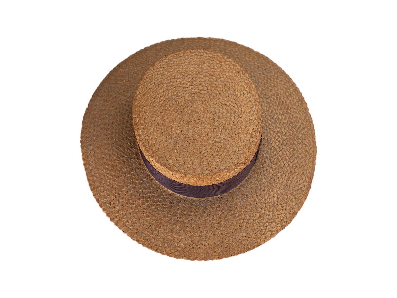Antique Harrow School Straw Hat Boater E.A. Burns 1920s-1930s