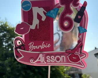 Barbie Girl theme Cake topper