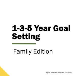 Family Goal Setting Workshop, incl. agenda, activities, and presentation