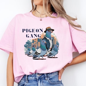 Tauben Bande T-Shirt: Lustiges Urban Bird T-Shirt