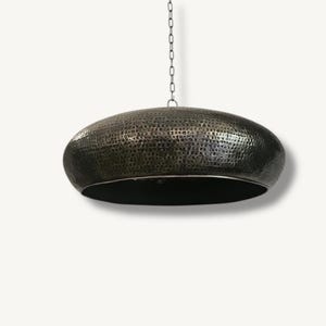 Hammered Brass Dome Pendant Lights: Moroccan Style Ceiling Lamp