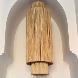 raffia pendant light , hanging lamp shade in raffia