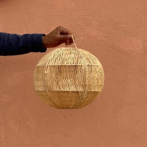 raffia pendant light , Wicker Ceiling Light Shade Round