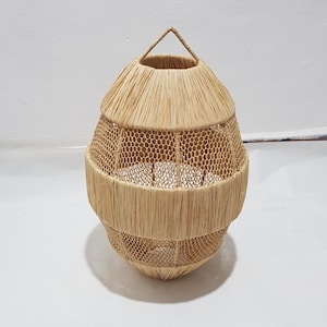 raffia pendant light , hanging lamp shade in raffia