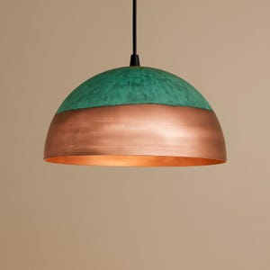 Oxidized pendant Copper Patina Light, Kitchen Island Lighting,Copper Patina Lamp, Hanging Pendant Lighting,Ceiling Light Fixture