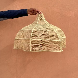raffia pendant light , hanging lamp shade in raffia