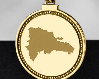 Collana con ciondolo a forma di mappa e bandiera della Repubblica