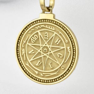 Sterling Silver Dracula Seal Necklace, Famous Vampire Stamp Seal Medallion, Personalized  Medal, Nosferatu Necklace, Custom Gift for Witch