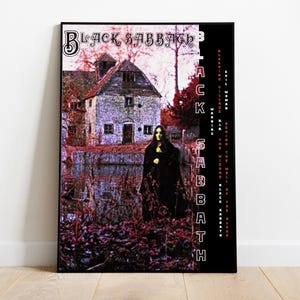 Black Sabbath Poster | Black Sabbath Poster | Album Poster Prints | Wall Decor Posters | Album Cover Gift | Metal Music Poster