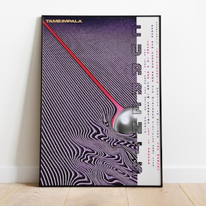 Tame Impala Poster | Currents Poster | Album Poster Prints | Wall Decor Posters | Album Cover | Indie Music Poster