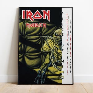 Iron Maiden Poster | Piece Of Mind Poster | Album Poster Prints | Wall Decor Posters | Album Cover | Metal Music Poster