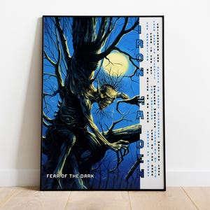 Iron Maiden Poster | Fear of the Dark Poster | Album Poster Prints | Wall Decor Posters | Album Cover | Metal Music Poster