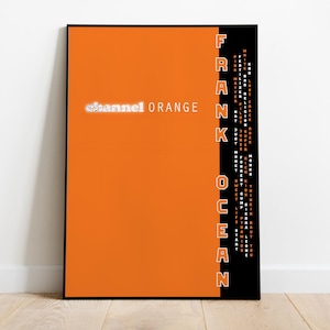 Póster de Frank Ocean / Póster de Channel Orange / Impresiones de pósteres de álbumes / Pósteres de decoración de pared / Portada de álbum / Póster de música R&B