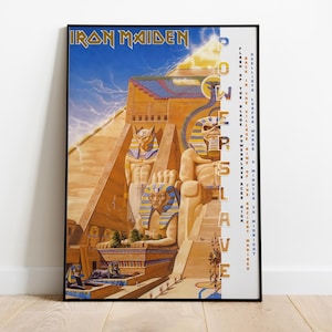 Iron Maiden Poster | Powerslave Poster | Album Poster Prints | Wall Decor Posters | Album Cover | Metal Music Poster