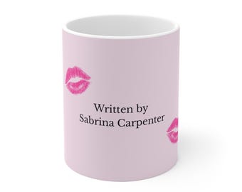 Sabrina Carpenter-mok | Keramische koffiekop Pink Lips