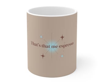 Ceramiczne filiżanki do kawy Sabrina Carpenter Espresso - 11 uncji