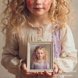 Custom hand-painted portrait, oil painting on canvas, portrait, Halloween gift, custom oil painting, from photo to oil painting
