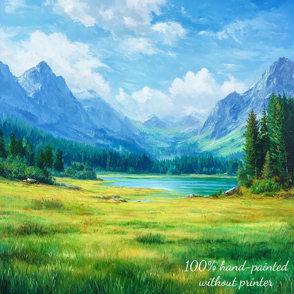 Custom Landscape Oil Painting From Photo, Hand Painted Commissioned Art, Photo Into Art, Gift For Loved Ones, Personalized Scenery Portrait