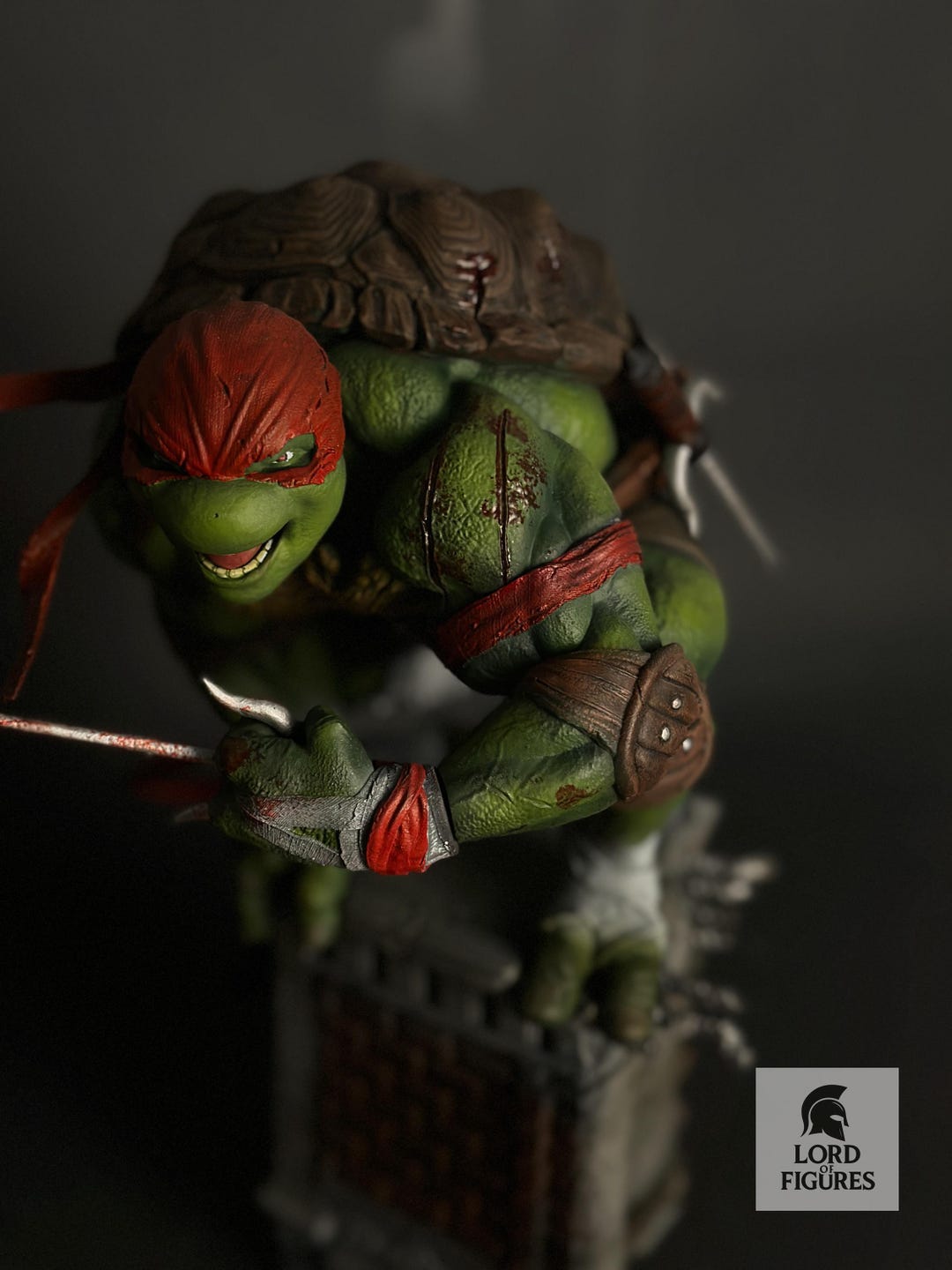 Tmnt Custom Figure Raphael Handmade TMNT Raphael Resin Statue – Hand Painted Teenage Mutant Ninja ...