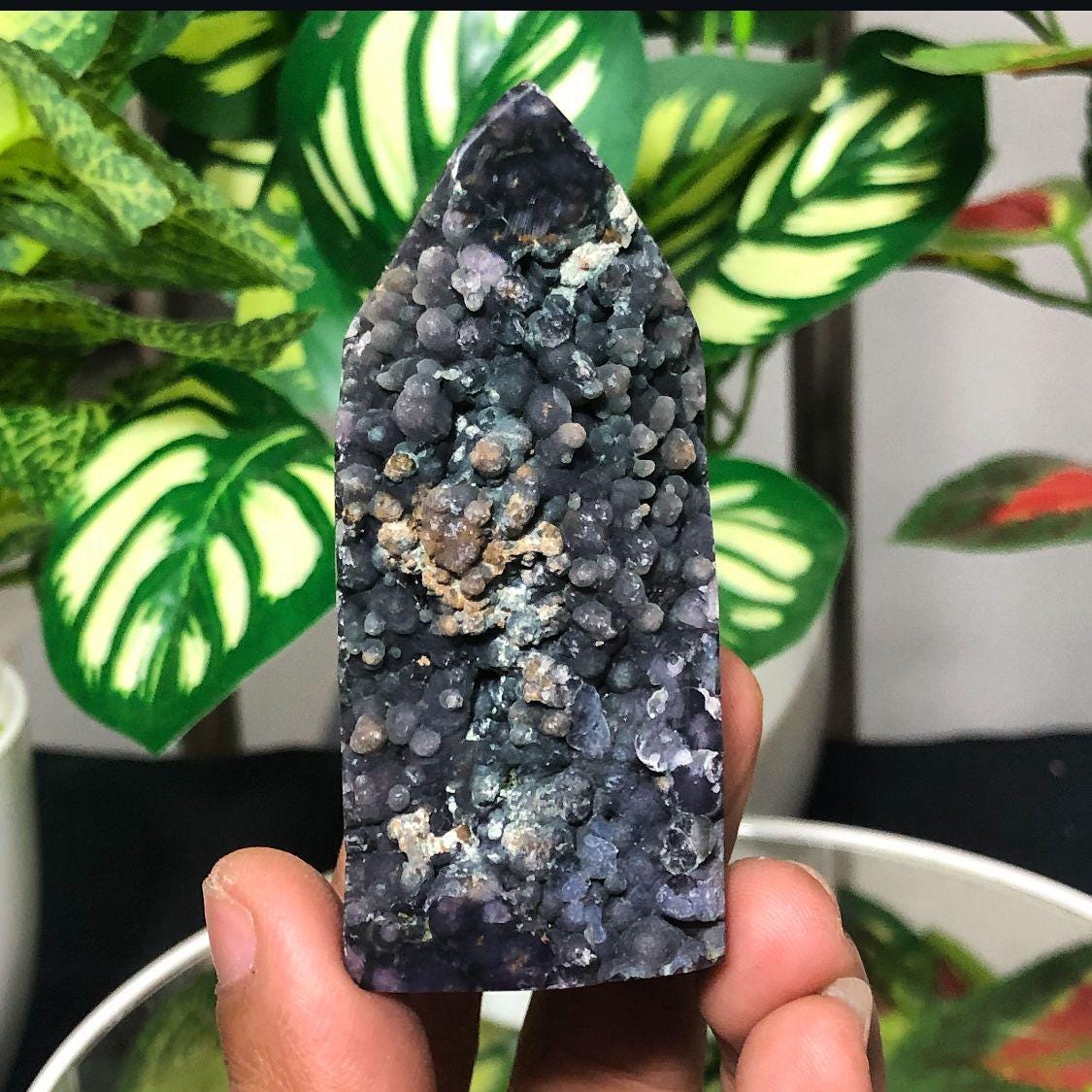 ユニークグレープアゲートタワーパープル128グラム - Etsy 日本