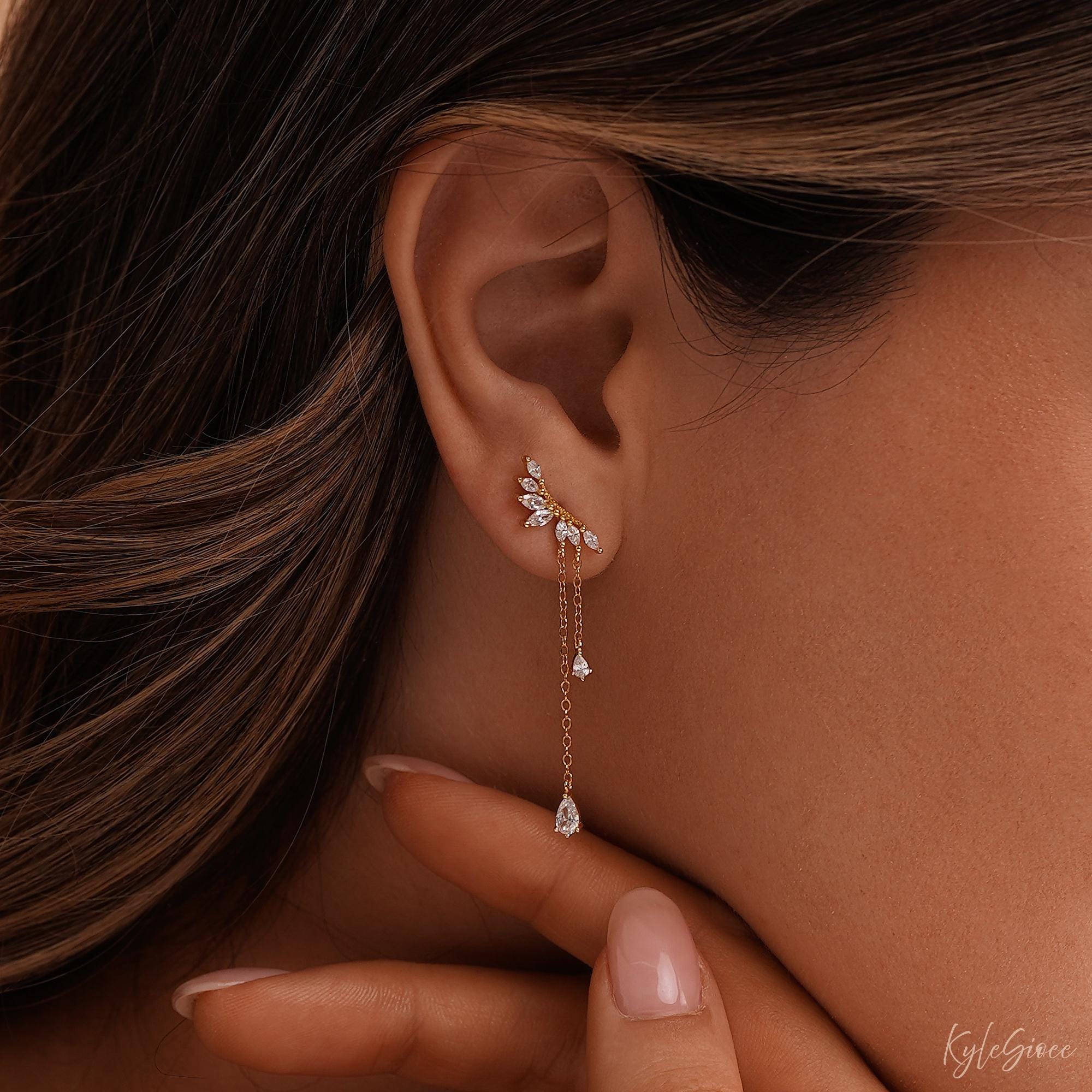 Boucles D'oreilles Pendantes Aloalo En Argent Massif 950‰ - Longueur 4 Cm, Marque SoaArtShop, Neuves Avec étiquettes