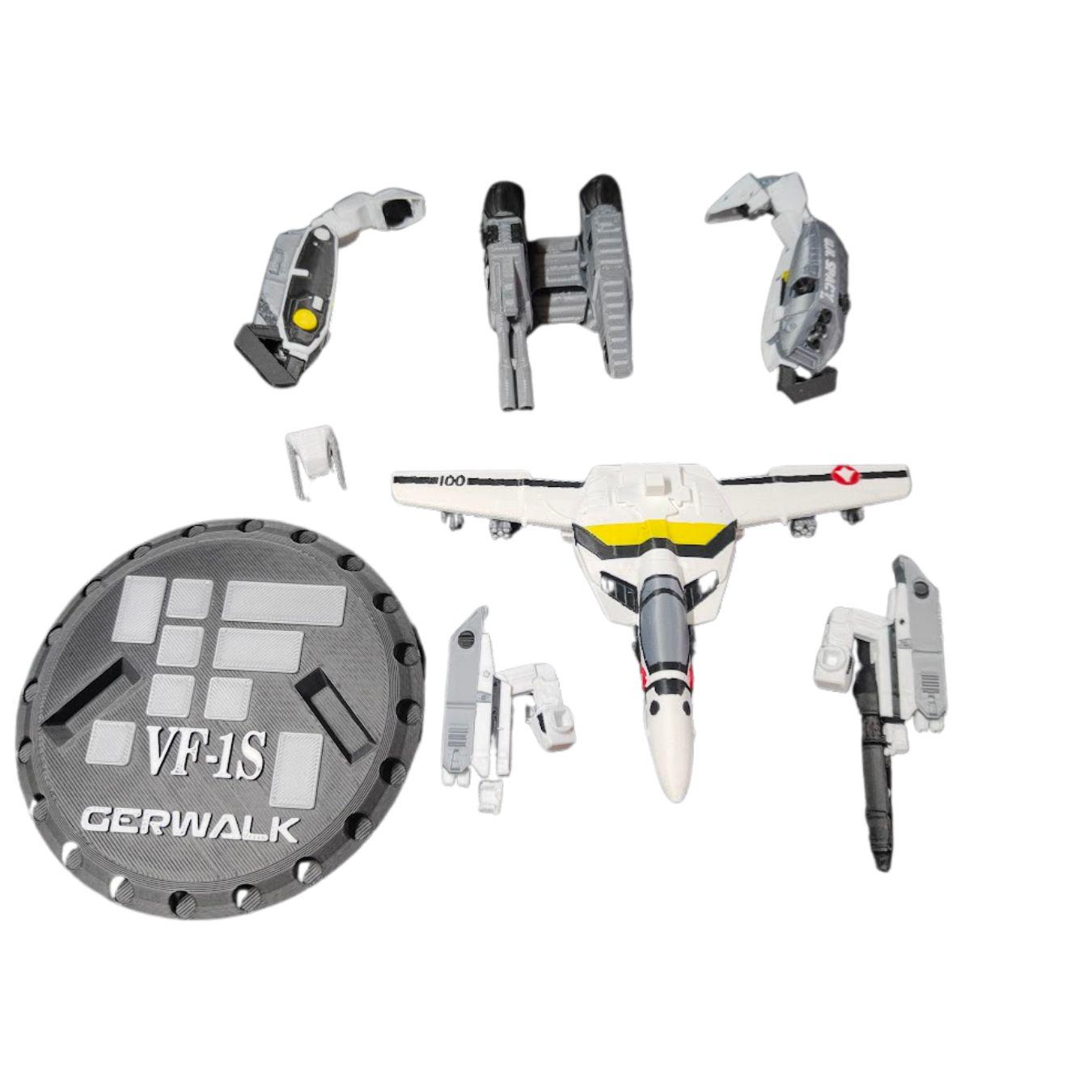 Model Kit Varitech Varitech Roy Focker Vf1 Gerwalk Mode 1/100 Scale Full Color Robotech ...