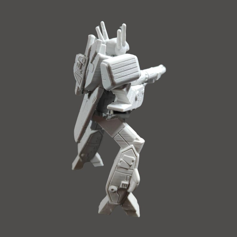 Model Kit Varitech Varitech Battloid Mod VF-1 Macross Robotech White Color DIY Assembly ...
