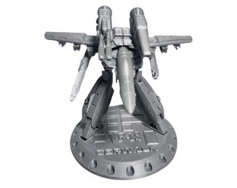 Valkyrie Varitech guardian mode VF-1 Macross Robotech printed in silver color