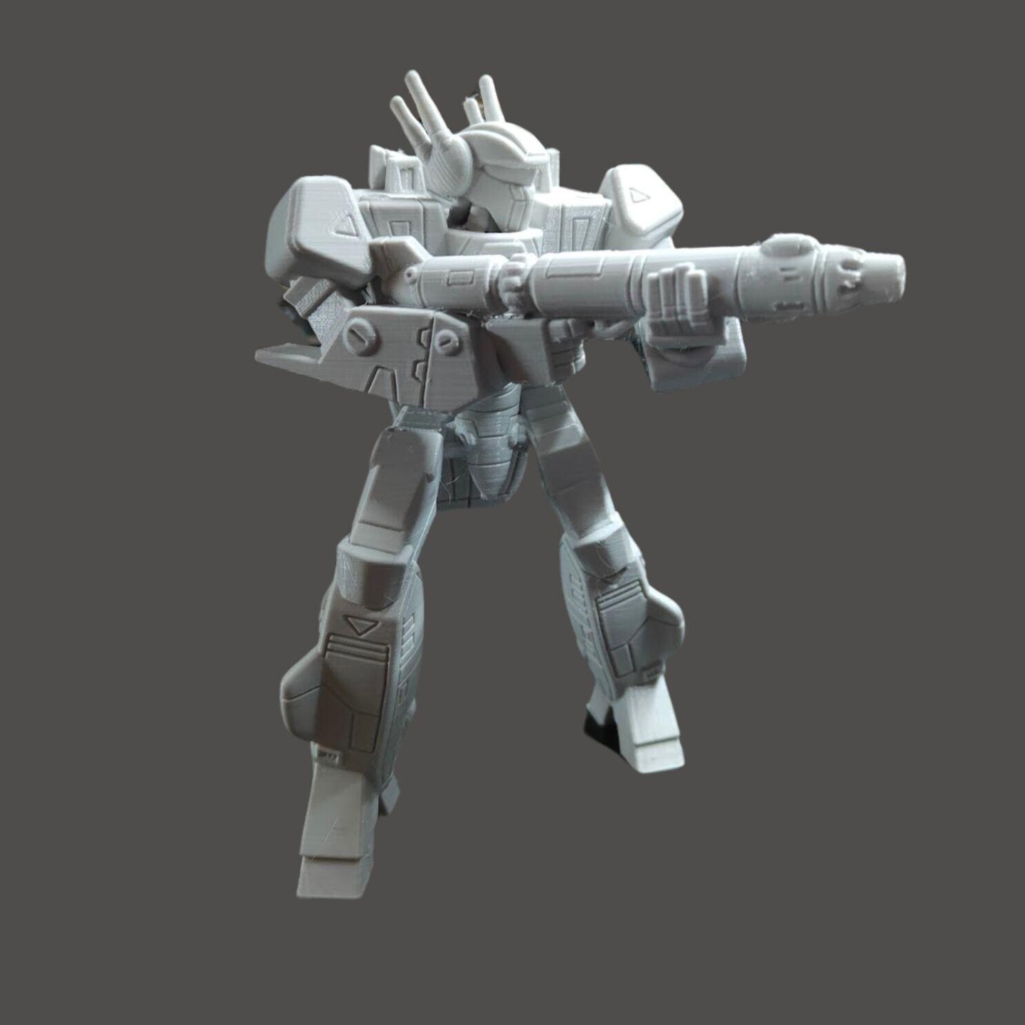 Model Kit Varitech Varitech Battloid Mod VF-1 Macross Robotech White Color DIY Assembly ...