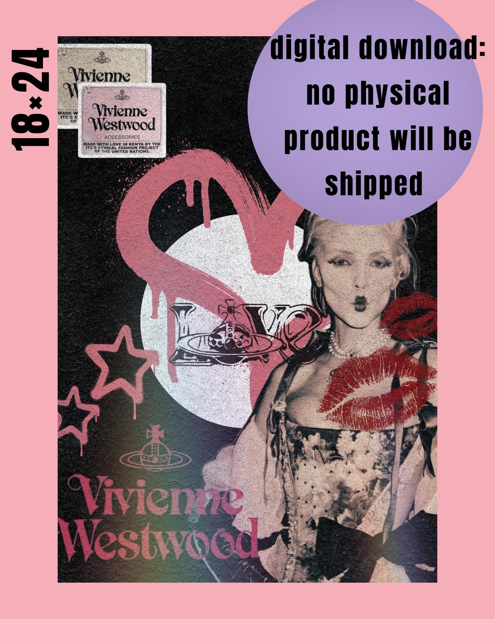 Fashion Poster: Vivienne Westwood Wall Art (digital Download) - Etsy