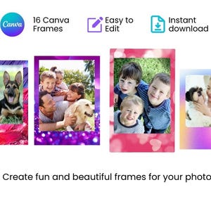 Polaroidrahmen Anpassbare, Instax Overlays Rahmen. Filmstreifen Personalisiert. Polaroid Foto Vorlage. Benutzerdefinierte Polaroid Bilderrahmen