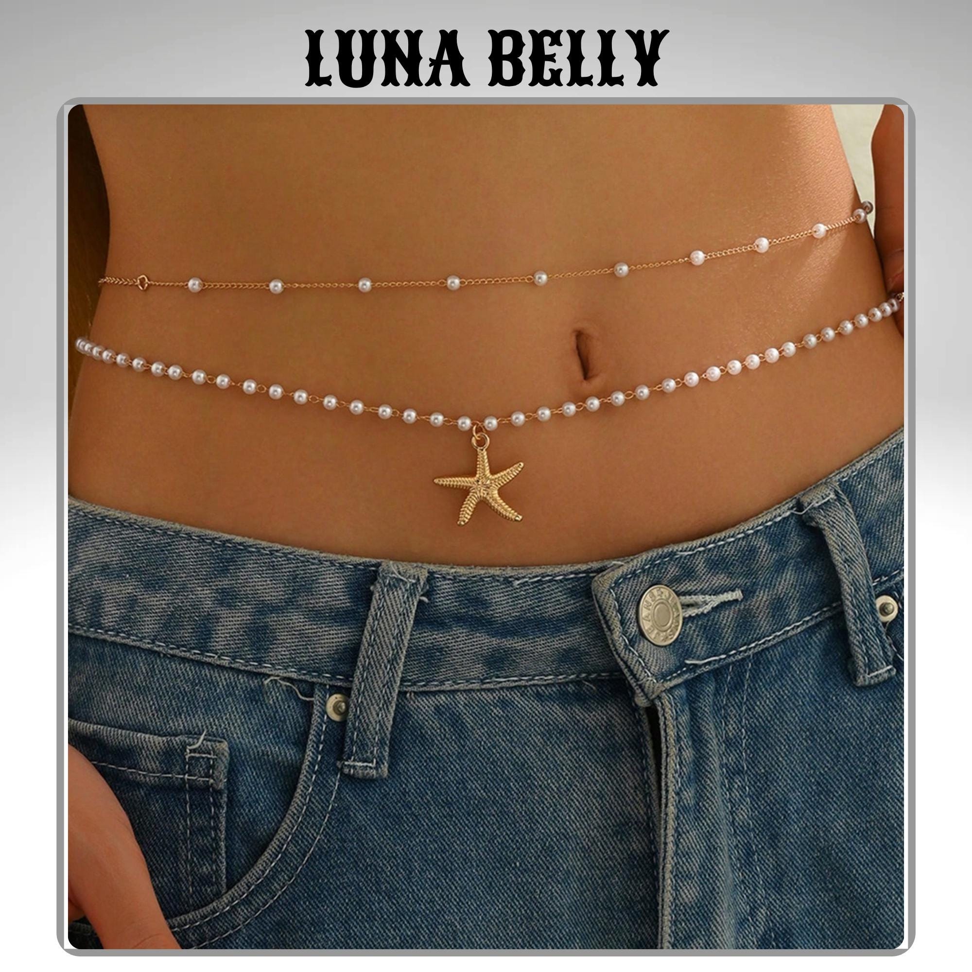 Amazon Letter Waist Chain Layered Body Chain Letters Belly Waist