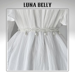 Faux Pearl Beaded Belt: Elegant Dress Waist Chain