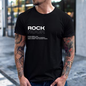 Rock Music T-Shirt, Rock Music Gift, Rock Streetwear Fashion, Classic Rock T-Shirt, Rock Tee, Music Lover Gift, Rock Festival T-Shirt