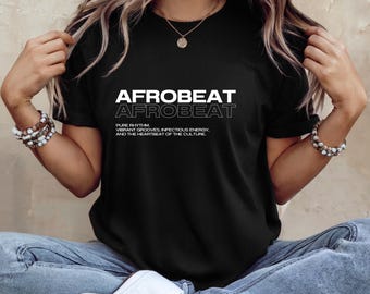 T-shirt de musique afrobeat, streetwear africain, t-shirt de musique tendance, style afro d'été, cadeau pour les mélomanes, t-shirt de la culture afrobeat