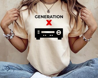 Camiseta Gen X Forever, camiseta gráfica retro, regalo para la Generación X, camiseta gráfica VHS, camiseta vintage Generación X, camiseta Orgullosa Generación X, video antiguo