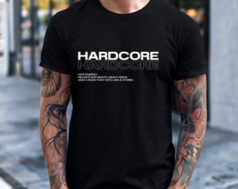 Hardcore Techno T-Shirt, Rave T-Shirt, Underground Streetwear, Rave Outfit, Techno Fashion, Festival Apparel, Gift for Ravers
