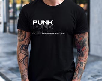 Camiseta Punk Rock, Camiseta Estilo Grunge, Punk Streetwear, Moda Alternativa, Presente para Amantes do Punk, Moda Rebelde, Traje Punk