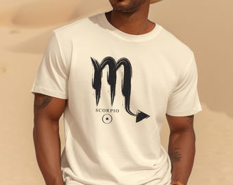 Camiseta del zodiaco Escorpio, camiseta de astrología, regalo de cumpleaños para amantes de la astrología, camiseta del horóscopo, camiseta del signo zodiacal, ropa del horóscopo