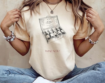 Wine Not T-Shirt, Wine Lover Gift Tee, Birthday Celebration, Vino Drinking Shirt, It's Wine O'Clock, Cute Wine Graphic Tee