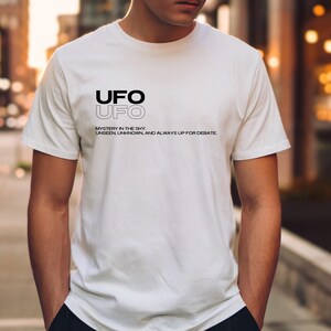UFO T-Shirt, Alien Abduction Tee, Sci-Fi Streetwear, Gift for Sci-Fi Lovers, Gift for Ufo Lovers, Extraterrestrial Graphic Tee