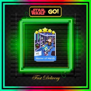 Master of Merch - Monopoly_Go 5 Stern Sticker - Star Wars Go Album - Schnelle Lieferung