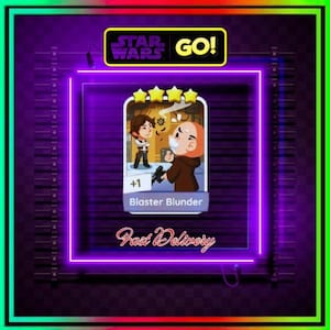 Blaster Blunder_Monopoly_Go 4 Stern Aufkleber - Star Wars Go Album - Schnelle Lieferung