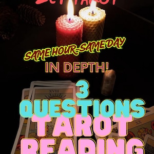 3 Question Tarot Reading, Future Psychic Reading, Psychic Tarot Cards Reading, Same Hour Tarot Reading, Love Tarot Reading, Friendship
