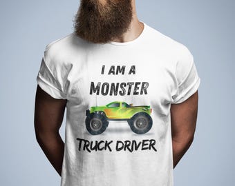 Soy un monstruo, camiseta de camión monstruo, camiseta de monstruo para hombre, camisetas de camiones, camiseta para hombre, ropa para hombre