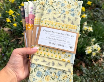 Beeswax Wraps - 3 Piece Starter Pack